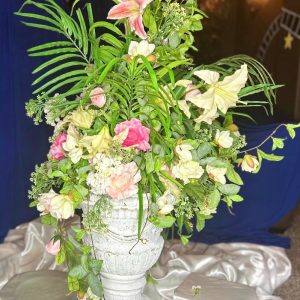 LARGE PINK AND WHITE FLORAL
