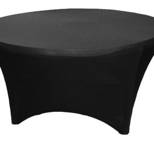 BLACK 60 IN ROUND SPANDEX