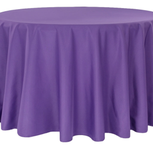 PURPLE 120 IN TABLE CLOTH