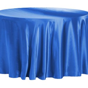 ROYAL BLUE SATIN 60 IN