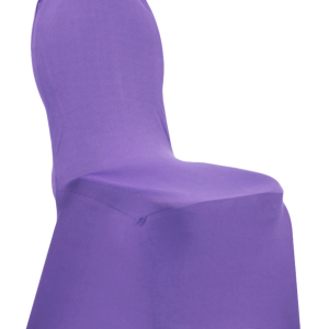 PURPLE SPANDEX CHAIR COVER
