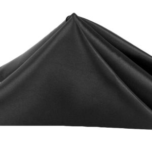 BLACK SATIN NAPKIN