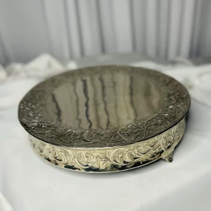 Small silver cake stand