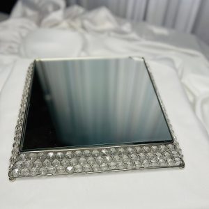SQUARE CRYSTAL CAKE PLATEAU