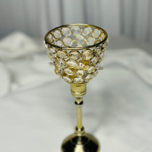 GOLD CRYSTAL VASE