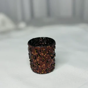 BROWN SPACKLE VOTIVE