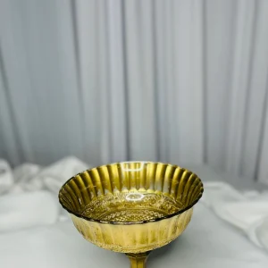 Gold glass vase