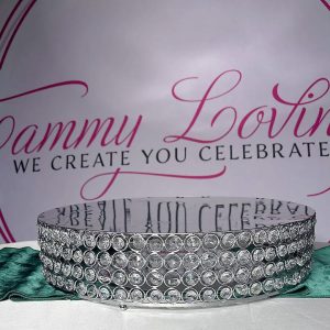Large Silver Cake Stand